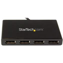 épartiteur multi-moniteur StarTech DisplayPort vers DisplayPort - Concentrateur MST 4 ports (MSTDP124DP