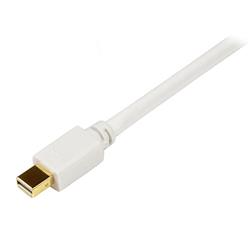 StarTech Câble convertisseur adaptateur Mini DisplayPort vers DVI de 3 m Mini DP vers DVI 1920 x 1200 - Blanc (MDP2DVIMM10W)