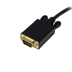 StarTech Câble convertisseur adaptateur DisplayPort vers VGA 15 pi DP vers VGA 1920 x 1200 - Noir (DP2VGAMM15B) | -Conversio...