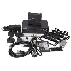 Extenseur HDBaseT à entrées multiples StarTech avec commutateur intégré - DisplayPort, VGA et HDMI sur CAT5 ou CAT6 - Jusqu^...