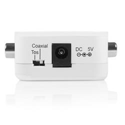 StarTech Convertisseur audio numérique bidirectionnel coaxial vers optique Toslink avec répéteur (SPDIFCOAXTOS)