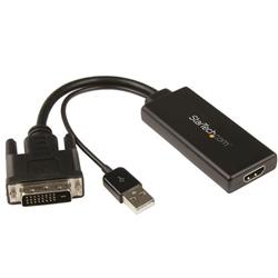 daptateur vidéo StarTech DVI vers HDMI avec alimentation USB et audio - 1080p (DVI2HD