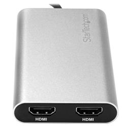 daptateur StarTech Thunderbolt 3 vers Double HDMI - 4k 30Hz - Compatible uniquement avec Windows (TB32HD2