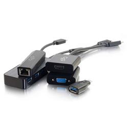 Cables to Go - Ensemble adaptateur USB-C vers HDMI, VGA, Ethernet ou USB-A (30004)