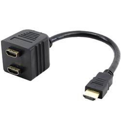 iCAN HDMI 1080P vers double HDMI, mâle vers femelle, répartiteur passif