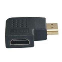 iCAN HDMI to HDMI, 90° Vertical Flat, Male to Female, Adapter