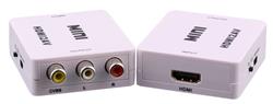 iCAN HDMI to 3RCA CVBS AV Composite Video Audio Converter, White
