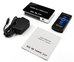iCAN HDMI v1.4 4K 4 Port Switch with Remote, with PIP
