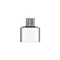 FLITOP Micro USB to USB 2.0 OTG Adapter, Aluminum, Silver