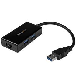 daptateur réseau Gigabit USB 3.0 Startech avec concentrateur USB 2 ports intégré (USB31000S2H