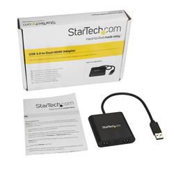 daptateur Startech USB vers HDMI double - 4K (USB32HD2