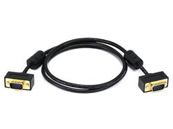 MONOPRICE Câble de moniteur SVGA Super VGA M/M ultra fin de 3 pieds avec ferrites