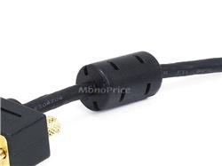 MONOPRICE Câble de moniteur SVGA Super VGA M/M ultra fin de 3 pieds avec ferrites