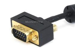 MONOPRICE Câble de moniteur SVGA Super VGA M/M ultra fin de 6 pieds avec ferrites