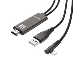 daptateur HOCO Lightning vers HDMI, 2M, Noir(Open Box)