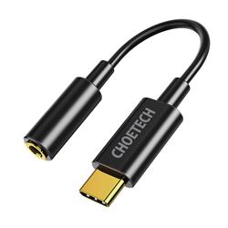 Adaptateur audio Choetech Type C vers 3,5 mm, noir(Open Box)