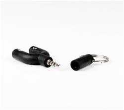 iCAN Audio & Mic 2 in 1 3.5mm Headphone Splitter Adapter, 3.5mm Male to 2xFemale, Black