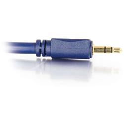 C2G Velocity Stereo Audio Cable, 6ft (Blue)