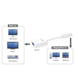 j5create DisplayPort™ to VGA Adapter JDA114