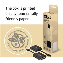 Adaptateur actif mâle USB 3.1 Type-C vers femelle DVI-D de CLUB 3D (CAC-1508)