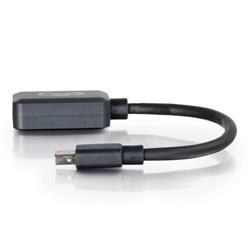 Cables To Go 8in Mini DisplayPort Male to HDMI Female Adapter Converter | Black (54313)