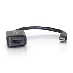Cables To Go 8in Mini DisplayPort Male to HDMI Female Adapter Converter | Black (54313)