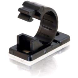 Cables To Go 0.68in Self-Adhesive Cable Clamp Multipack (50 pack) (TAA Compliant) (43053)