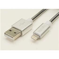 iCAN MFi Type-A Male to Lightning Male Cable, 5V/2.4A, 3ft