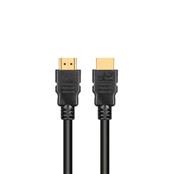 iCAN HDMI 26AWG avec Ethernet, 3D, couleur 4K jusqu'à 60 ips, audio Dolby Atmos, plaqué or, M/M, 40 pieds, noir