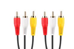 Câble vidéo RCA iCAN, 1 x vidéo, 2 x audio, 6 pieds