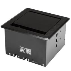 StarTech Conference Table Cable Management Box - Table Top - Conference Room AV - Conference Table Connectivity Box (BOX4CABLE)