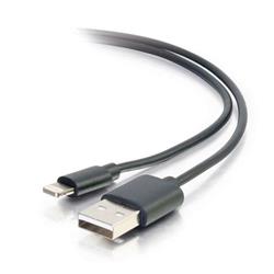 Cables To Go - Câble de chargement et de synchronisation mâle USB A vers mâle Lightning - 1 m (3.3 pied) - Noir (35499)