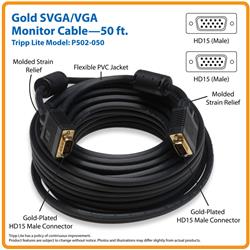 Tripp Lite Gold w/RGB Coax - VGA cable - 50 ft. | P502-050