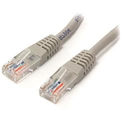 StarTech Molded Cat5e UTP Patch Cable (Gray)  - 15 ft. (M45PATCH15GR)