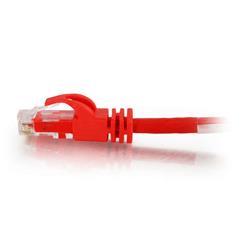 Câble croisé C2G Cat6 à verrouillage sans accroc (rouge) - 7 pi.