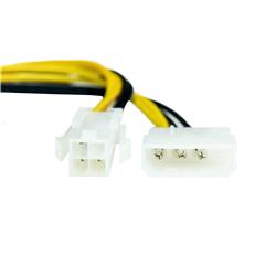 Câble d'alimentation interne iCAN 4 broches ATX mâle + 4 broches Molex mâle vers câble ATX 8 broches femelle utilisant un câ...