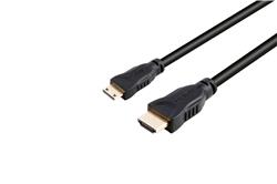 iCAN Mini HDMI  to HDMI, High Speed, M/M, 3D Ethernet 1.4, 10FT(Open Box)