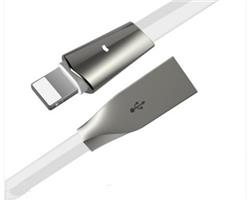 iCAN Lightning Cable, Zinc Alloy, LED Indicator, 1m, White