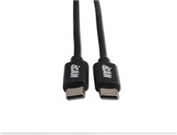 Câble iCAN USB 2.0 Type C vers Type C, M/M, 3 pieds, Noir