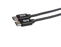 Câble iCAN USB 2.0 Type C vers Type C, M/M, 3 pieds, Noir