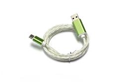 Câble JMD Type C, Lumière LED 360, Marche/Arrêt tactile, 1M, Vert