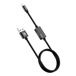 BASEUS Music Series Lightning (M) Cable w/Lightning (F), 2A, 1M, Black