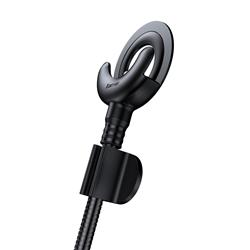Support de voiture BASEUS O-type avec câble Lightning, 2,1A, 0,8 m, noir(Open Box)