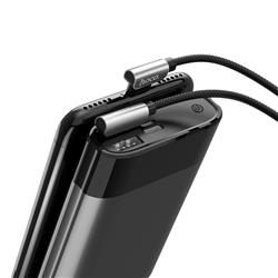 HOCO Exquisite Steel Lightning USB Cable, 1.2M, Black