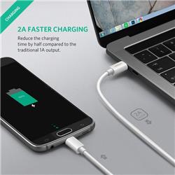 UGREEN US243 Câble USB Type C vers Micro USB, 1,5M, Blanc