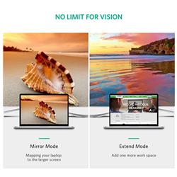 UGREEN USB Type C to VGA Cable, 1.5M, White (MM122)