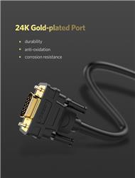 UGREEN DV102 Câble DVI mâle vers VGA mâle, 3 m, noir