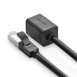 UGREEN NW112 Cat 6 FTP Ethernet RJ45 Extension M/F Patch Cords, 1M Blk