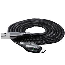 Câble MicroUSB BENKS, 3A, Nylon Tressé, 1.2M, Noir