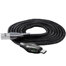 BENKS Type C Cable, 5A Super Fast, Braided, 1.2m, Black